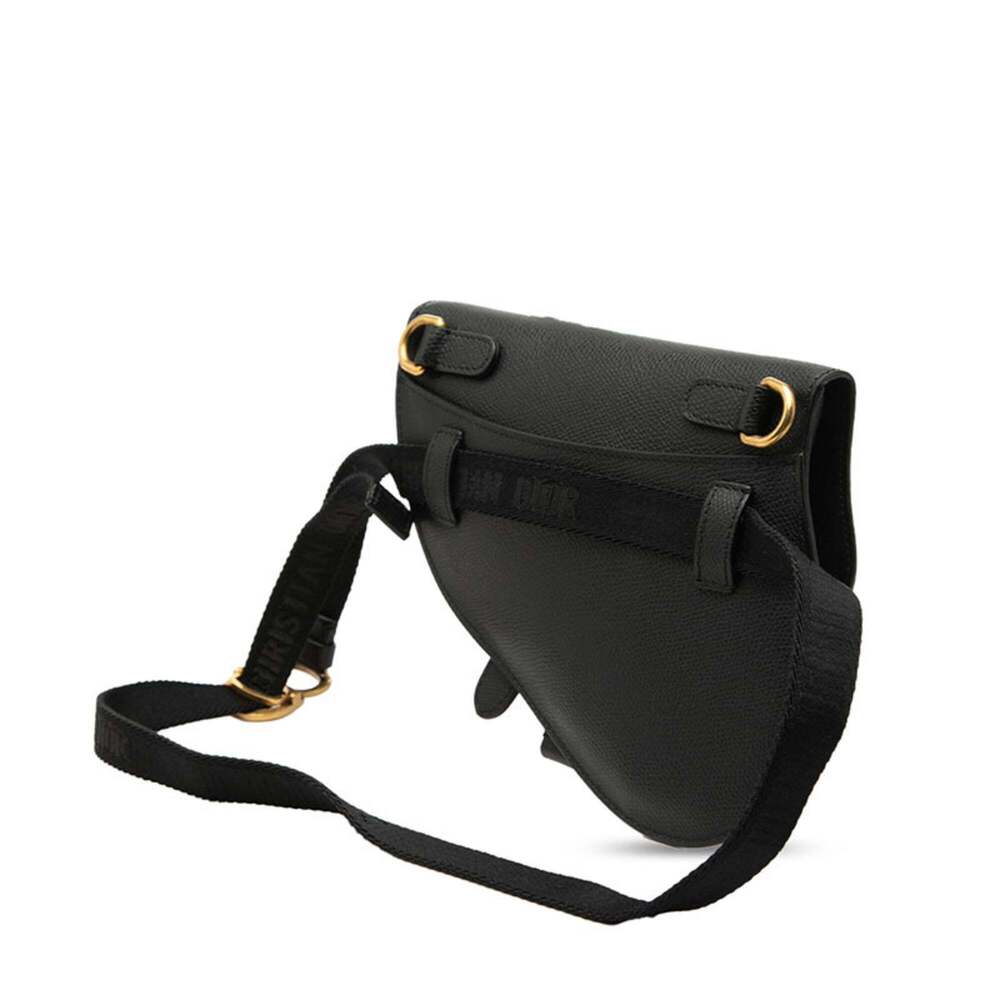 CHRISTIAN DIOR Black Leather Shoulder Bag - Picture 2 of 6